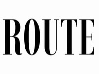 Route serif wordmark